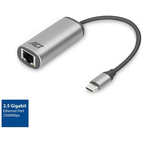 AC7081 hub di interfaccia USB 3.2 Gen 1 (3.1 Gen 1) Type-C 2500 Mbit /s Alluminio - Foto 2