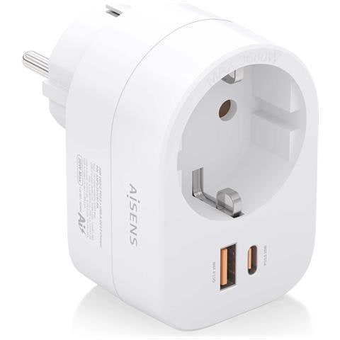 ASPS-1A1C06-W Caricabatterie per dispositivi mobili Universale Bianco AC Ricarica rapida Interno - Foto 1