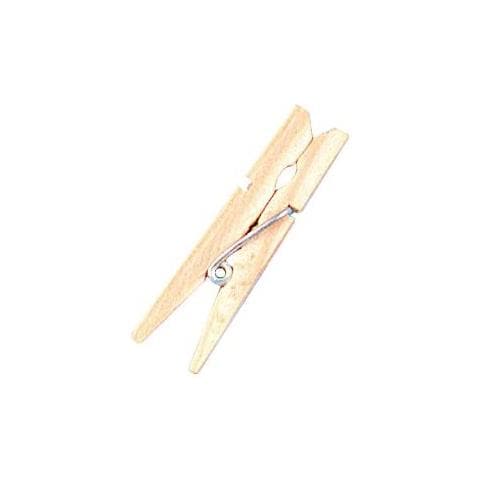 Mini Mollette Legno Colore Naturale 2,5cm 48pz - Foto 1