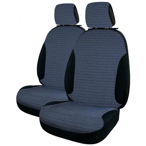 Coprisedili Anteriori Centauro Tg. Universale Tess. Misto Cotone Rigato Avio - Foto 1