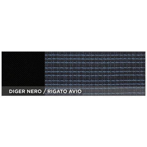 Coprisedili Anteriori Centauro Tg. Universale Tess. Misto Cotone Rigato Avio - Foto 2