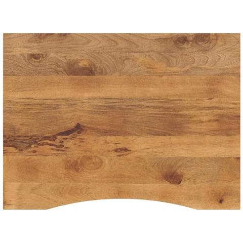 Piano Scrivania Con Curva 110x80x2,5cm Massello Grezzo Di Mango - Foto 1