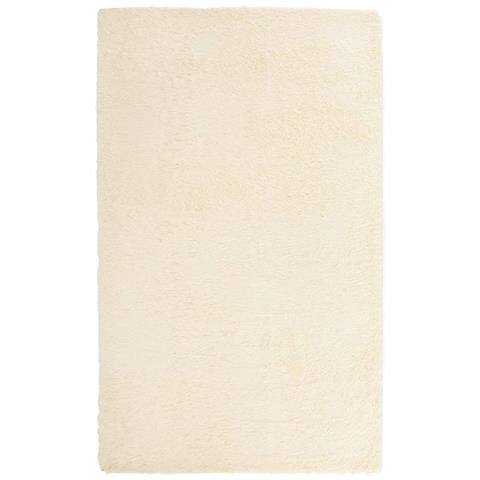 Tappeto Shaggy A Pelo Lungo Navarra Crema 60x100 Cm Poliestere - Foto 2