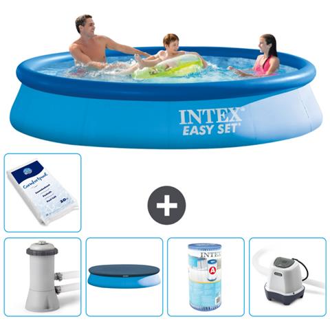 Piscina Fuori Terra - In Giro - 366x76 Cm - Blu - Include Accessori Coordinati A1008 - Foto 1