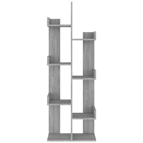 Lusso Casadino - Libreria 48x25x140 Cm Grigio Sonoma Legno Multistrato - Foto 2