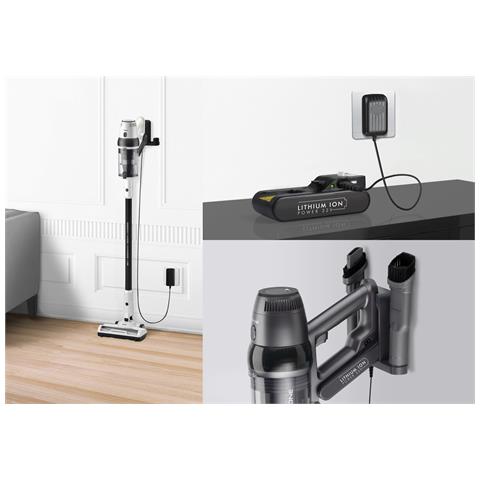 Scopa senza FIli 2 in1 Quick Clean Professional T9621 Capacità 0.3 Potenza 600 W Litri Colore Nero Bianco - Foto 6