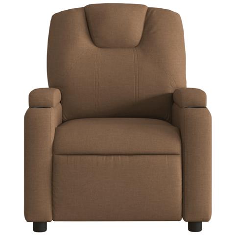 Poltrona Elettrica Reclinabile Marrone in Tessuto - Foto 9