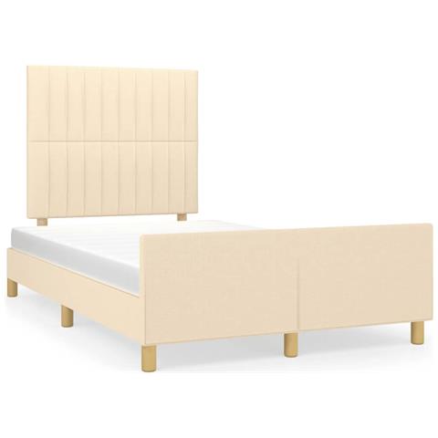 Giroletto senza Materasso Crema 120x190cm in Tessuto - Foto 1