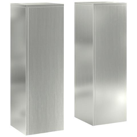 Supporti per Piante da Esterno Pillar 2 pcs 24x24x75 cm Acciaio Zincato - Foto 1