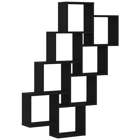 Armadio a Muro  Nero Rovere 90x15x119,5 cm in Legno Ingegnerizzato - Foto 1