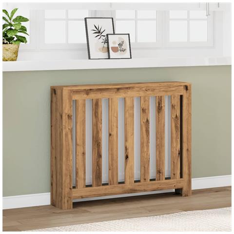 Copertura Termosifone Rovere 104x20x82 cm in Legno Multistrato - Foto 2