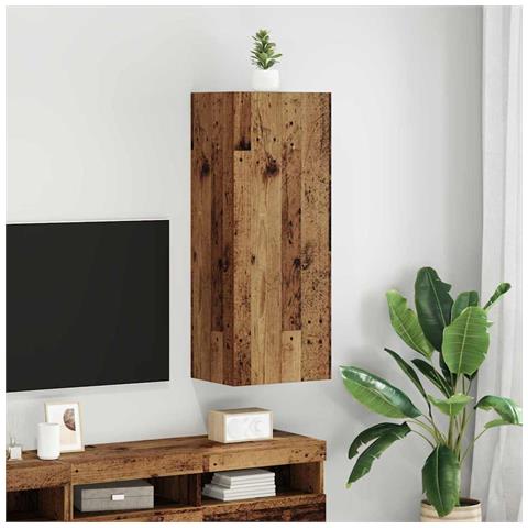 Mobile TV da parete Legno vecchio 40,5 x 30 x 102 cm - Foto 2