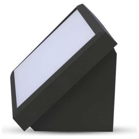 Lampada LED da Muro Angolare 20W Colore Nero 6400K IP65, colore Nero - Foto 4