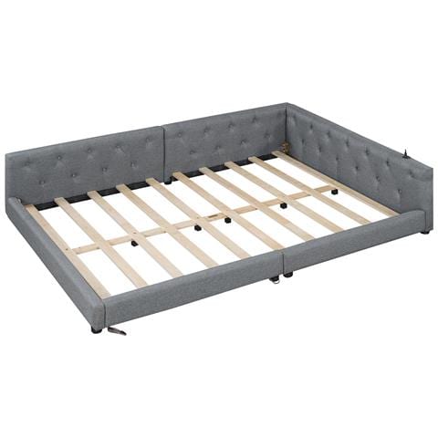 Letto Daybed In Lino Con Illuminazione Led E Ricarica Integrata - Foto 2