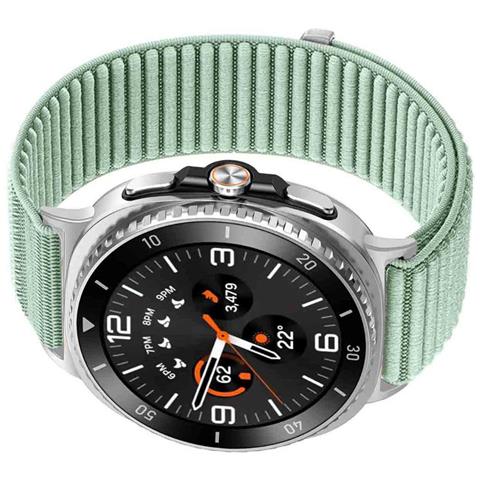 Cinturino In Nylon Tessuto Montagna Selvatica Compatibile Con Samsung Galaxy Watch 8/8 Classic Green - Foto 3