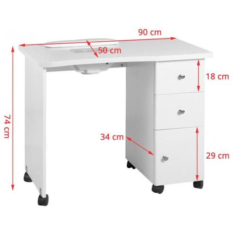 Scrivania in legno con aspiratore 011B - Foto 2