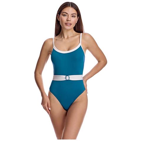 Costume Da Bagno Da Donna Con Scollo Tondo E Coppe W251417 - Foto 1