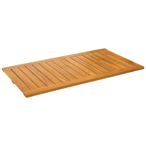 Tappeto da bagno Tinta unita Marrone 100 x 55 cm legno - Foto 1