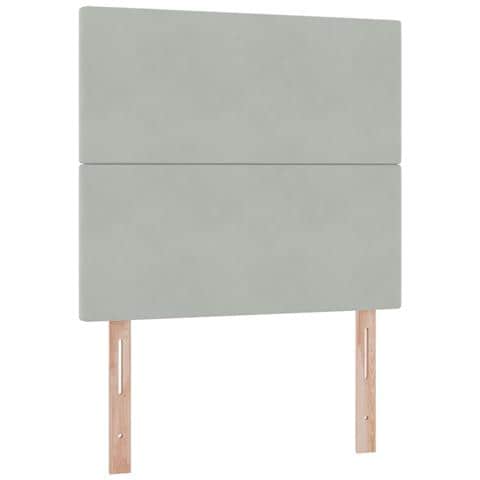 Letto con contenitore e materasso Grigio chiaro 100 x 200 cm - Foto 9