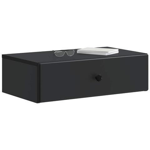 Tavolino da Parete Laterale Nero 59 x 34,5 x 17 cm - Foto 2
