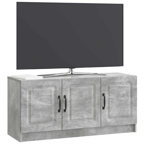 Mobile TV Grigio Cemento 99 x 34,5 x 47 cm Legno ingegnerizzato - Foto 2