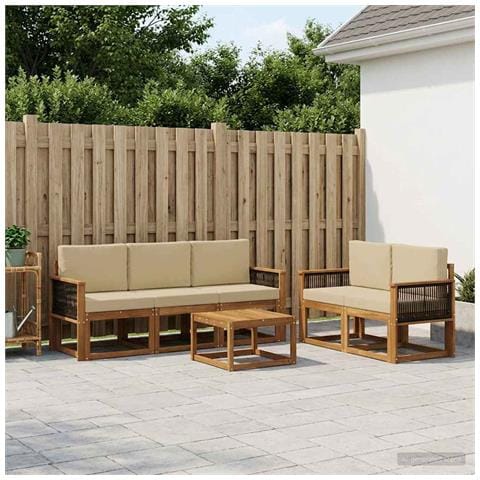 Set di divani da esterno con cuscino 6 pcs - Foto 2