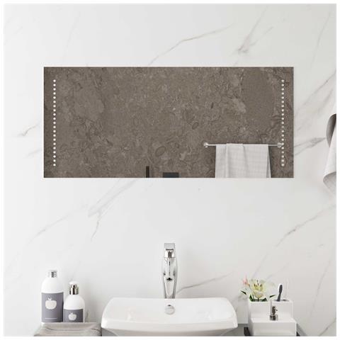Specchio da bagno LED Trasparente 40 x 90 cm vetro temperato - Foto 2