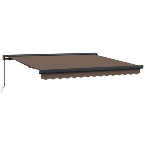 Tenda retrattile Tortora 400 × 300 cm Tela e Alluminio - Foto 1