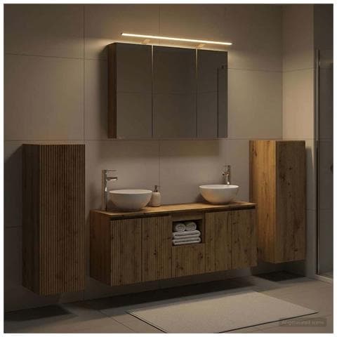 Set di mobili per il bagno 6 pcs Rovere Artigianale - Foto 2