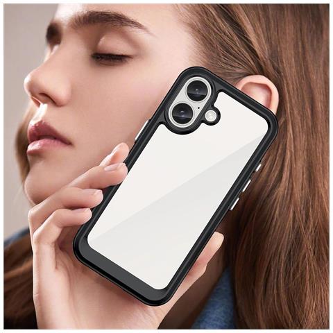 Custodia Con Cornice In Gel Per Iphone 16 Plus - Foto 2
