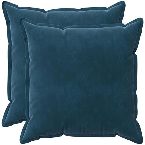 Cuscino con cuscino HOUTEN 2 pz Blu Velluto - Foto 1