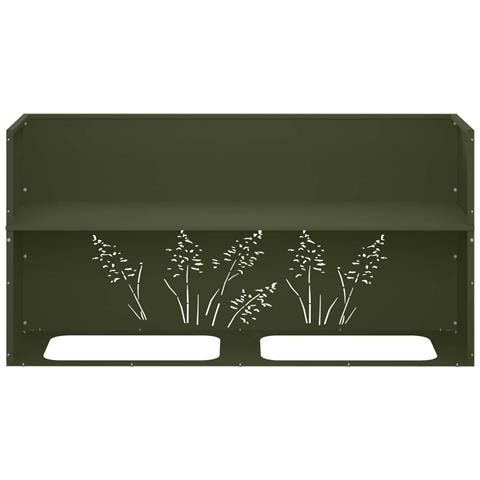 Vaso da giardino 2 pz Verde Oliva 100 x 30 x 49 cm - Foto 9