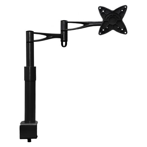 Supporto da Tavolo Economy 3 Snodi su Colonna con Morsetto per TV / Monitor da 15 a 24" Vesa Max 100x100 - Foto 1