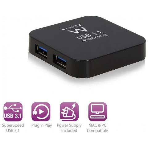 Hub a 4 Porte USB 3.1 Gen1 (USB 3.0) - Foto 2