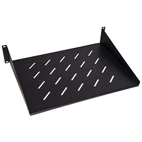 RACK19" RIPIANO per ARMADIO 2U LKRIP350N2U profondità 350mm nero (cap. carico 20Kg) - EAN: 8028400037565 - Foto 1