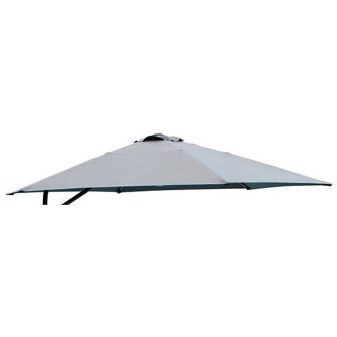 Telo Di Ricambio Sostitutivo Grigio Per Ombrellone 2,5 X 2,5 Palo Laterale - Foto 1
