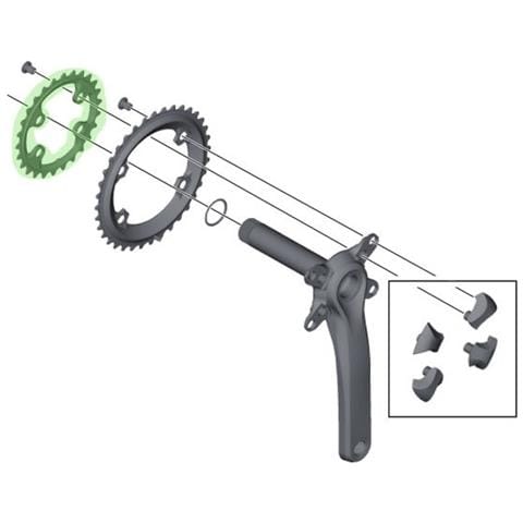 Corona Xtr 2x11 Velocità Fc-m9000/9020 28t (aw) - Foto 2
