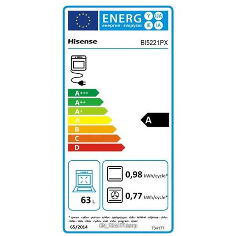HISENSE - Forno Elettrico da Incasso BI5222PX Capacità 63 L Multifunzione  Ventilato Potenza 3300 W Colore Acciaio Inox - ePRICE