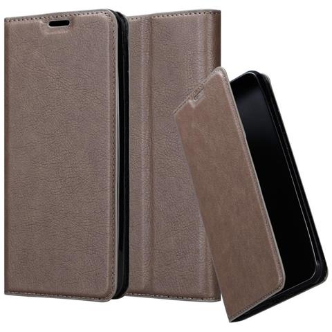 Custodia Compatibile Con Xiaomi Redmi Go In Bruno Caffè - Coperchio Protettiva Con Chiusura Magnetica, Funzione Stand E Tasca Per Le Carte - Foto 1