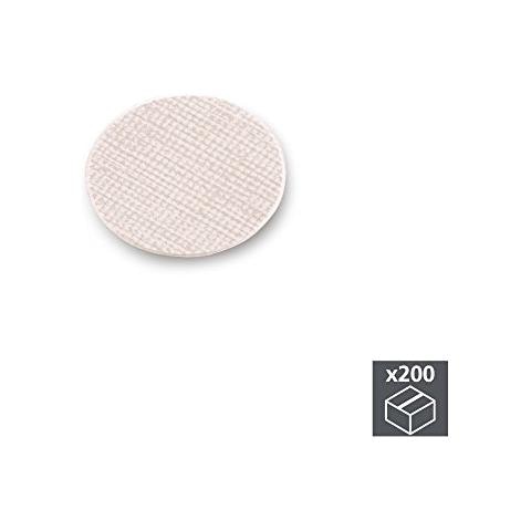 4026428 Tappo Coprivite Adesivo, Effetto Tessuto Beige, Ø13mm (200 Pcs)  - Foto 5