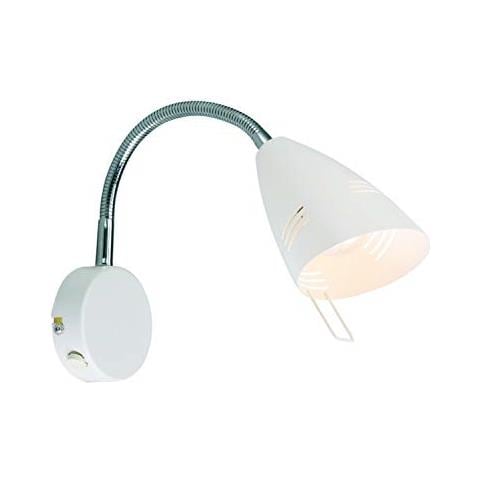 197612 lampada Da Parete, Metallo, E14, 9 x 27 x 20 cm, Bianco - Foto 1