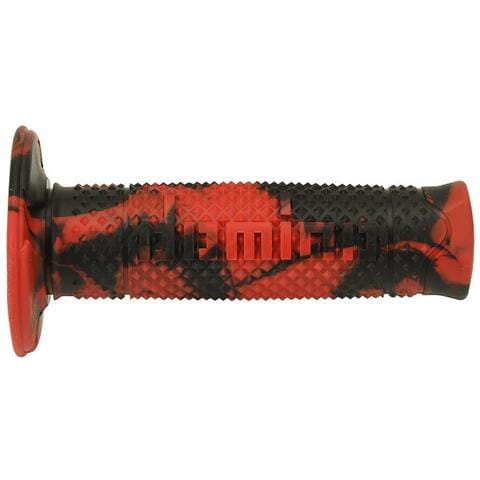 Coppia Manopole Modello Snake Bicolore Rosso / Nero In Gomma Per Moto Off Road Cross / Enduro Lunghezza: 120 Mm Accessori: 97.5595.04-00 Codice Prodotto A26041c96a7-0 - Foto 1