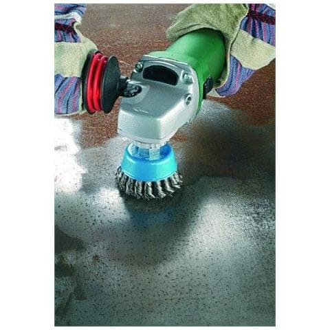 Bosch 2609256503 75 Millimetri M14 Wire Cup Brush Filo Intrecciato (ottonato)  - Foto 2