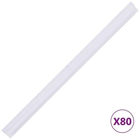 Recinzione Frangivento 4 Pz In Pvc 35x0,19m Bianco - Foto 9