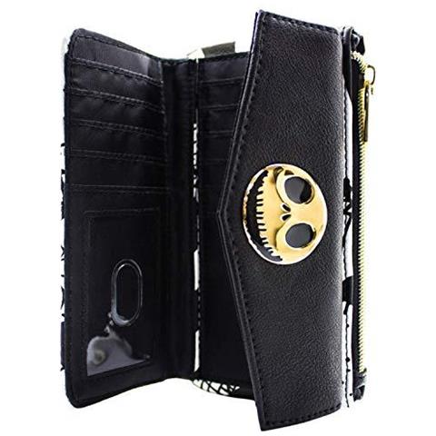 Nightmare Before Christmas Patchwork Nero Della Moneta E Della Frizione Della Carta Borsa - Foto 4