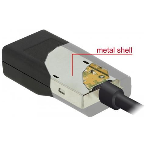 63923 cavo di interfaccia e adattatore 1 x USB Type-C 1 x VGA 15 pin Nero - Foto 2