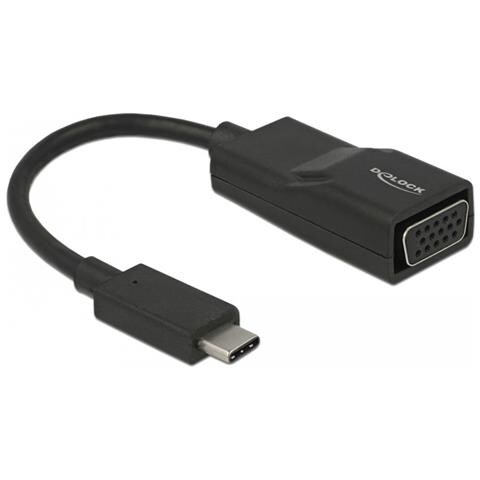 63923 cavo di interfaccia e adattatore 1 x USB Type-C 1 x VGA 15 pin Nero - Foto 1
