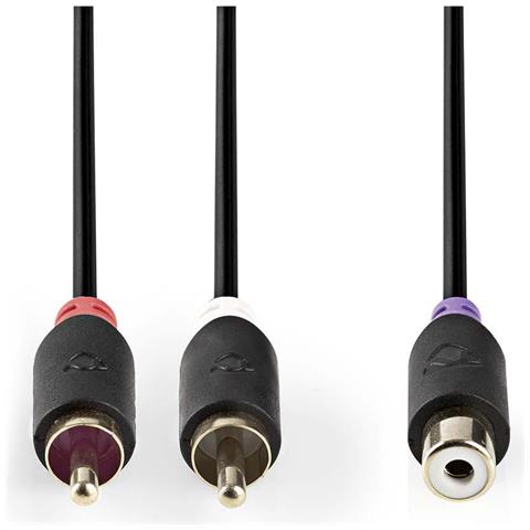 CABW24020AT02 cavo audio 0,2 m 2 x RCA RCA Antracite - Foto 3
