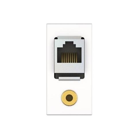 7464000587 Presa Energia Rj-45 + 3.5mm Bianco - Foto 1