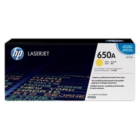 650A Cartuccia Toner Originale Giallo per Color LaserJet Enterprise CP5525 N / CP5525 DN / CP5525 XH Capacità 15000 Pagine - Foto 1